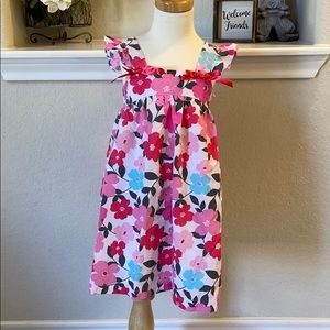 Beautiful Pink & Blue Floral Sundress